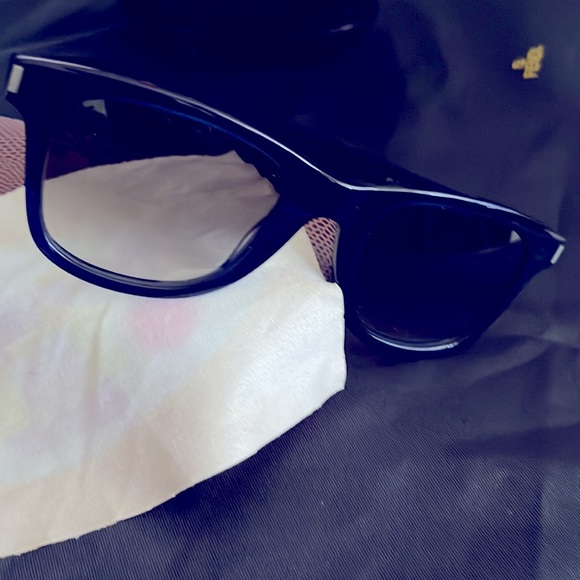 Saint Laurent Paris Sunglasses 😎 Made in 🇮🇹 Bluish Frame SL51 005 50-22-140 - Picture 2 of 4